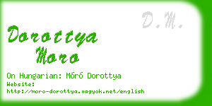 dorottya moro business card