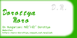 dorottya moro business card